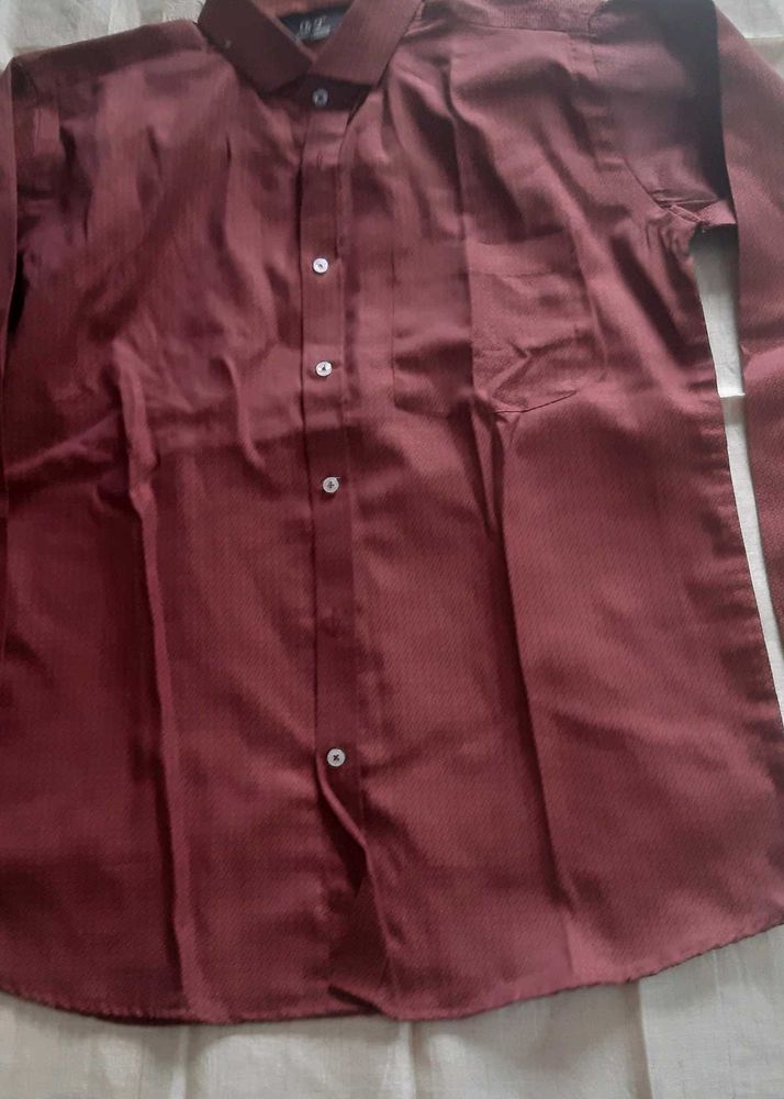NEW WITHOUT TAG - Burgundy Casual Shirt