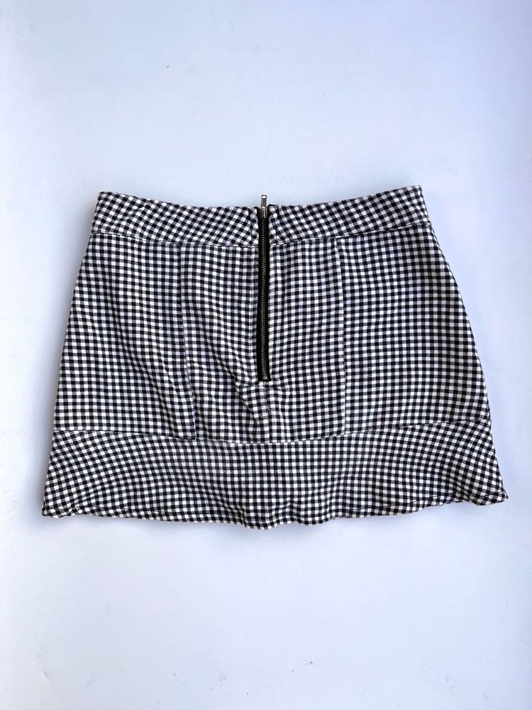 Cute Gingham Mini Skort (shorts inside)