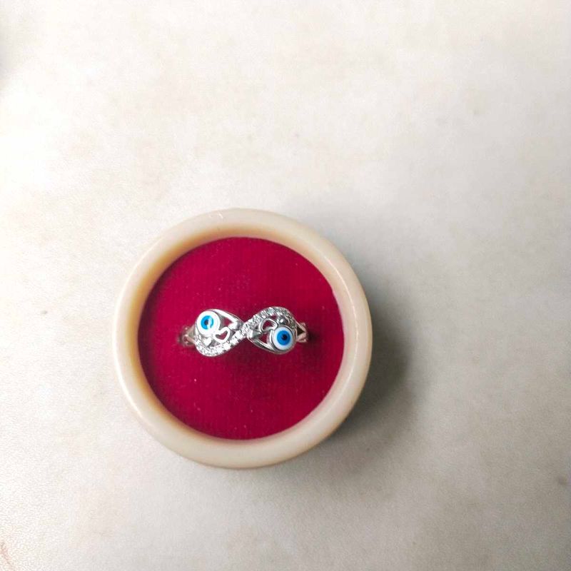 925 pure silver Evil Eye Infinity Ring