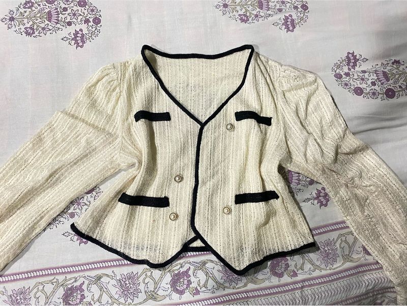 cute Korean blazer top