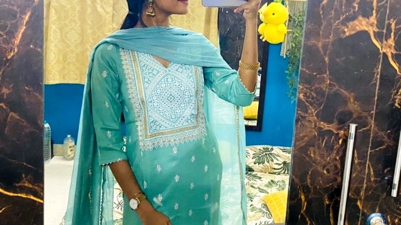 Sea green Kurta pant with Dupatta