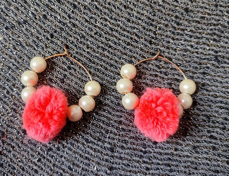 Pom Pom Earrings