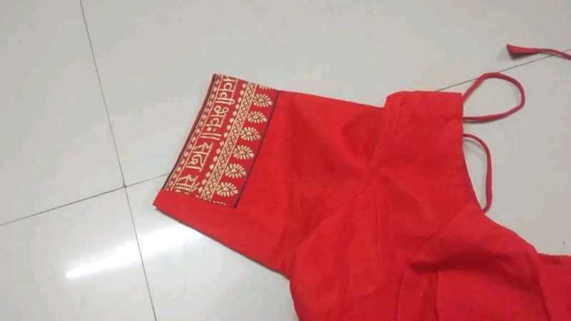 New Bright Red ♥️ Color Simple Blouse
