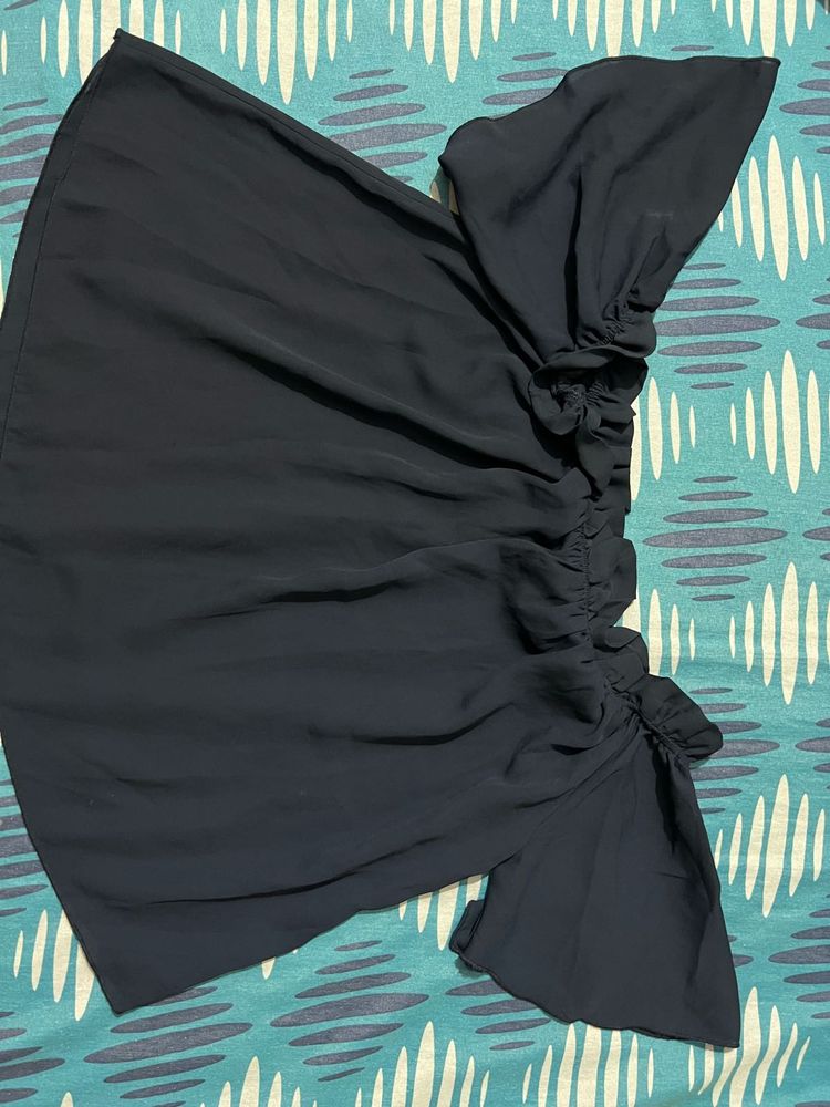 Elegant Navy Blue Blouse -34