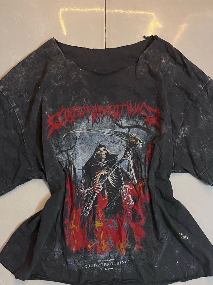 gothic off shoulder tshirt