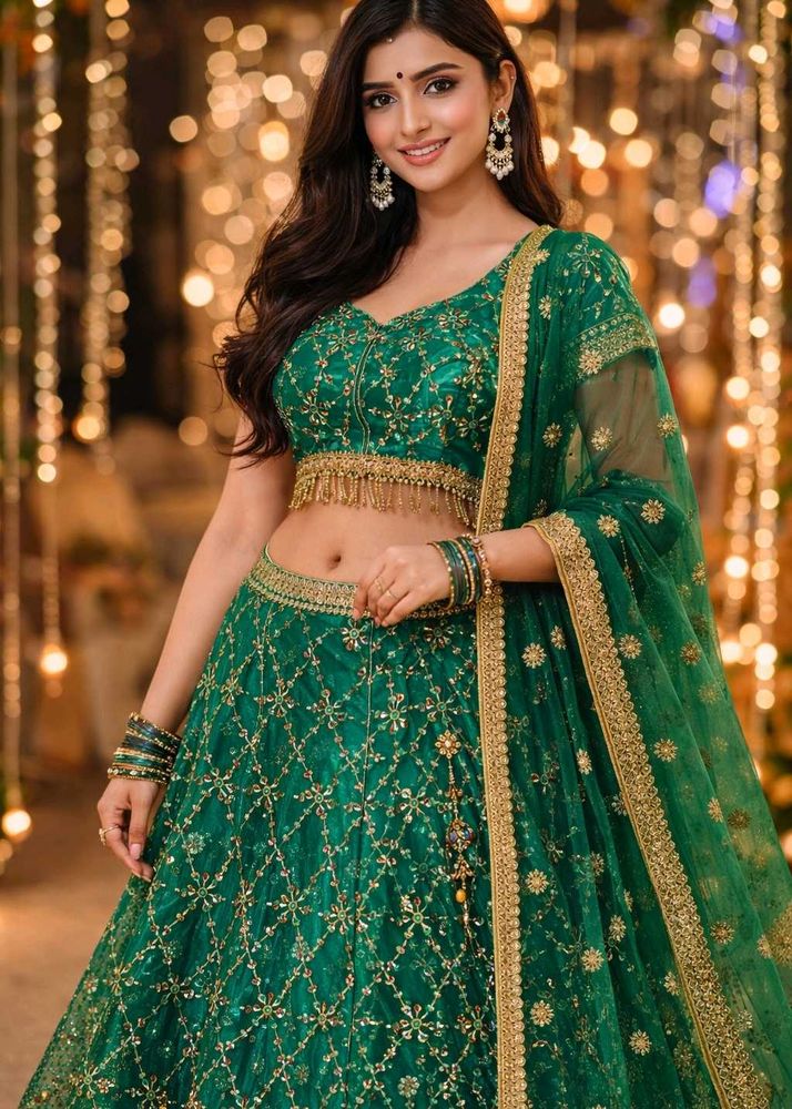 Lehenga Choli with Beautiful embroided Dupatta