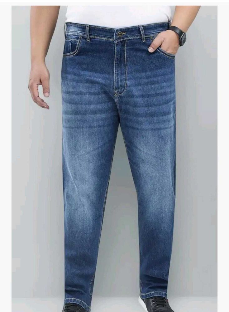 Plus size Blue Denim Jeans