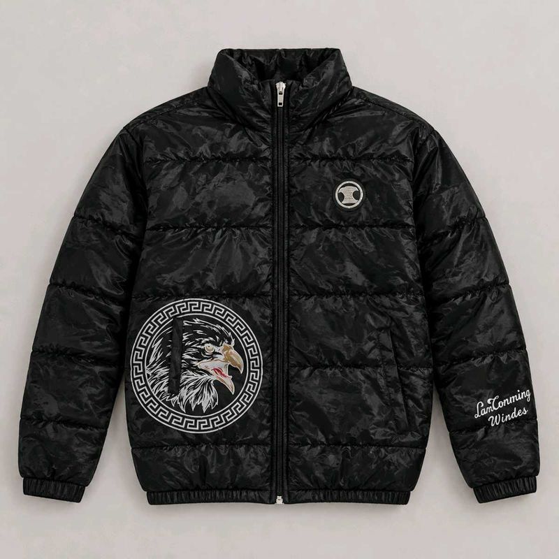 black puffer jacket unisex