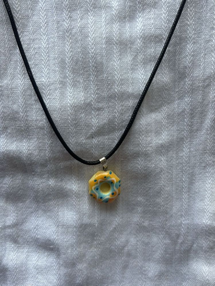 Doughnut Charm Necklace
