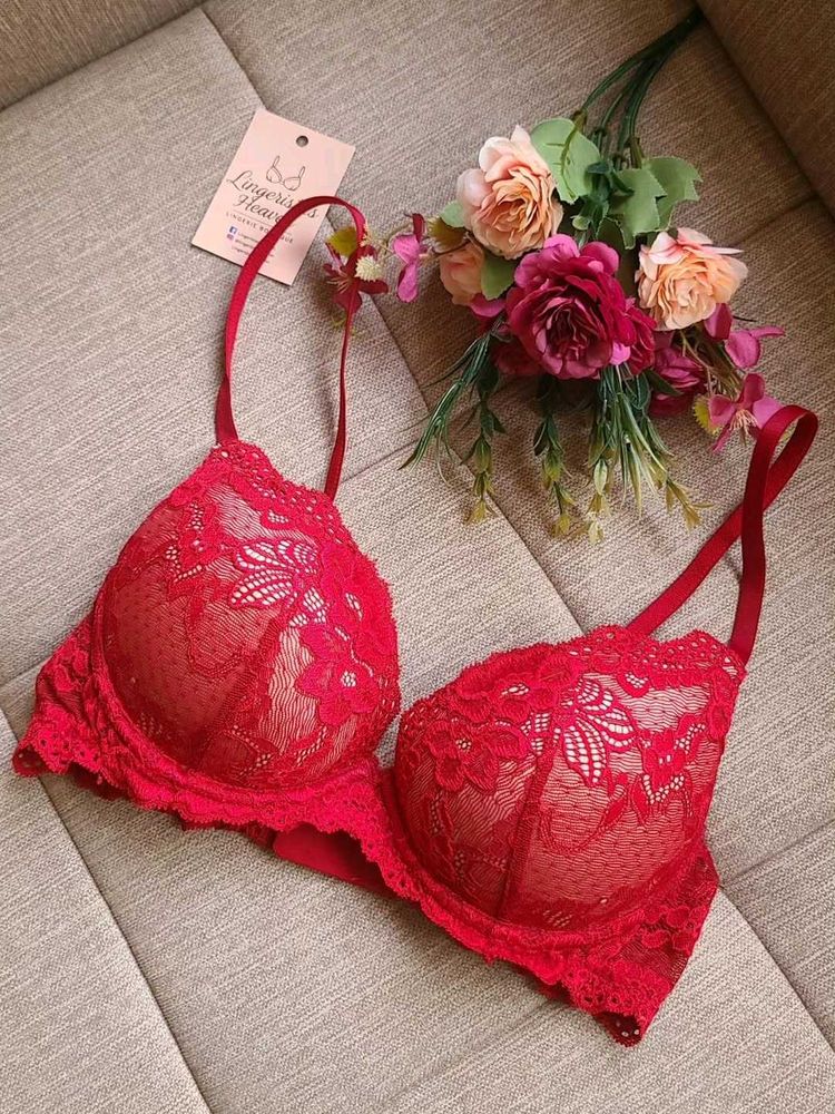 Red Lace Bra