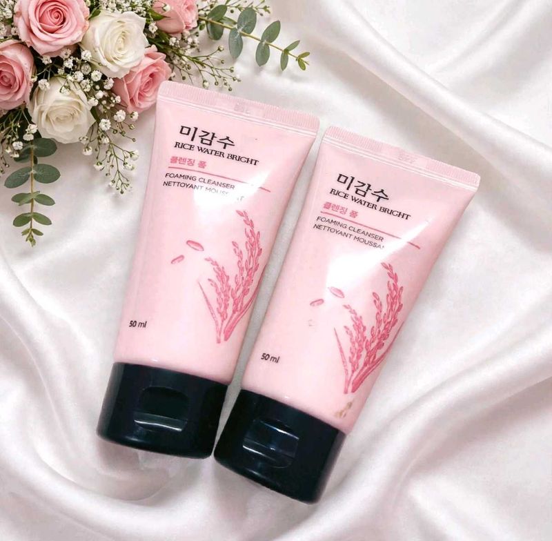 Pack of 2 The Face Shop Rice Water Bright Foaming