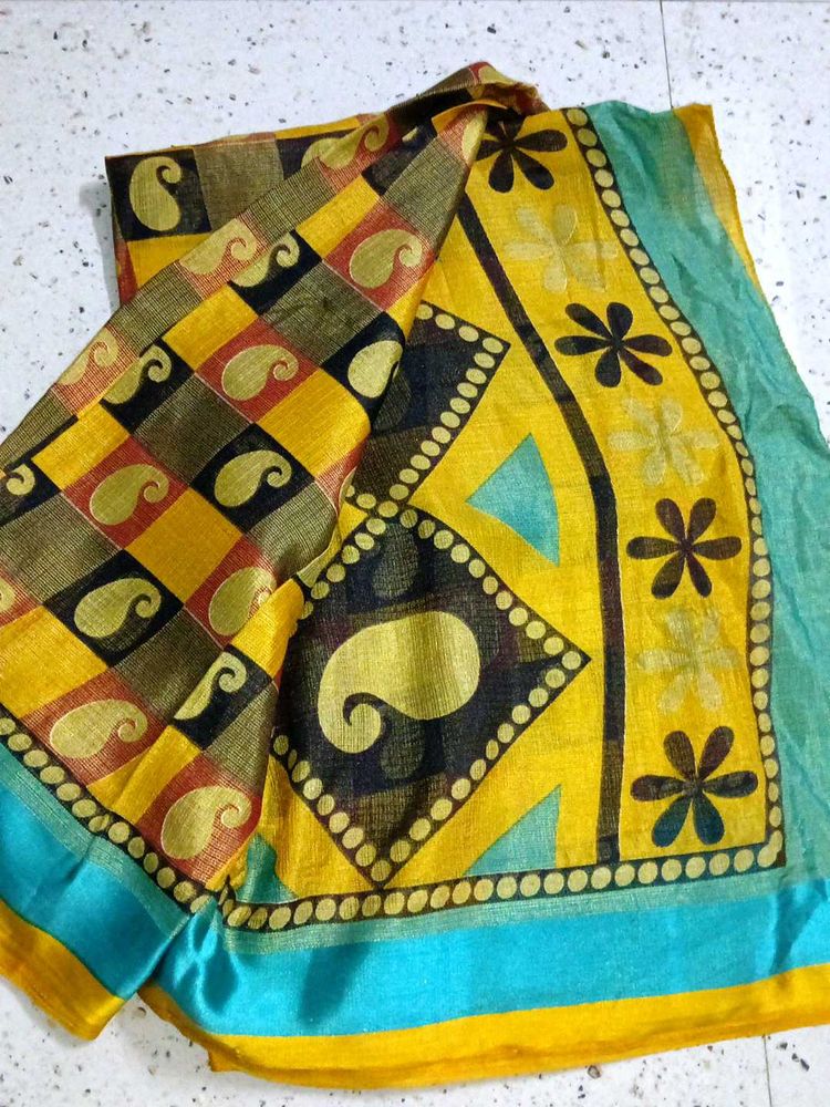 Beautiful Yellow Saree