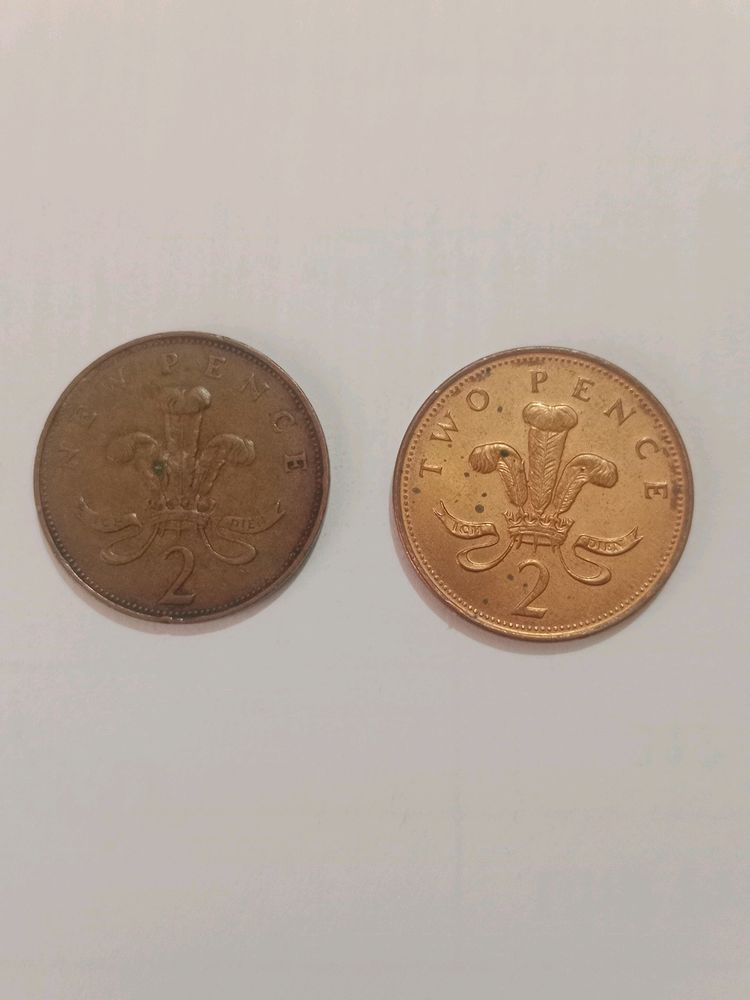New Pence And TwoPence Elizabeth II Coin Set Of