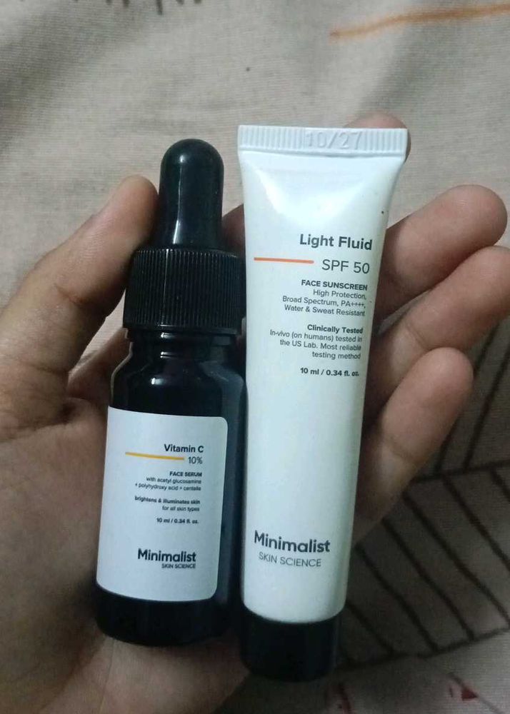 Minimalist VitaminC 10% FaceSerum(free sunscream)