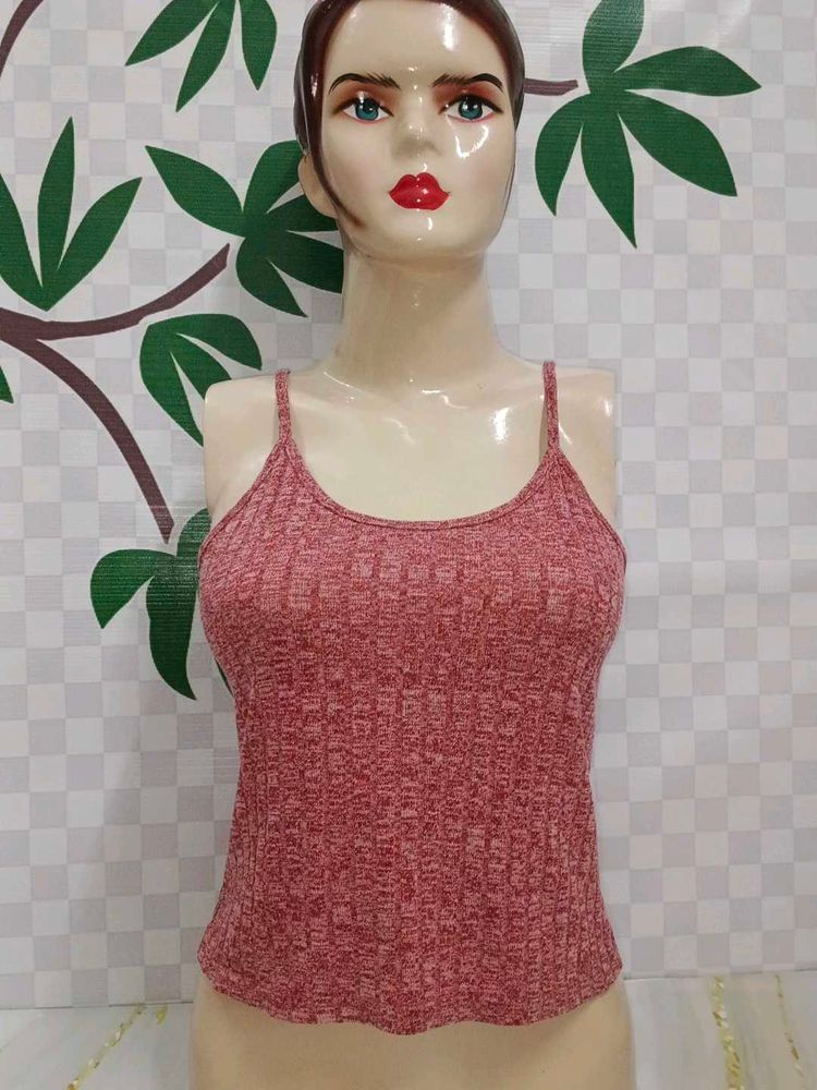 (1100)Ribbed Knit Tank Top