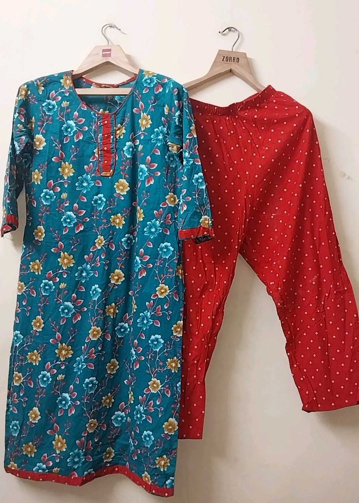 Beautiful Floral Kurta Set