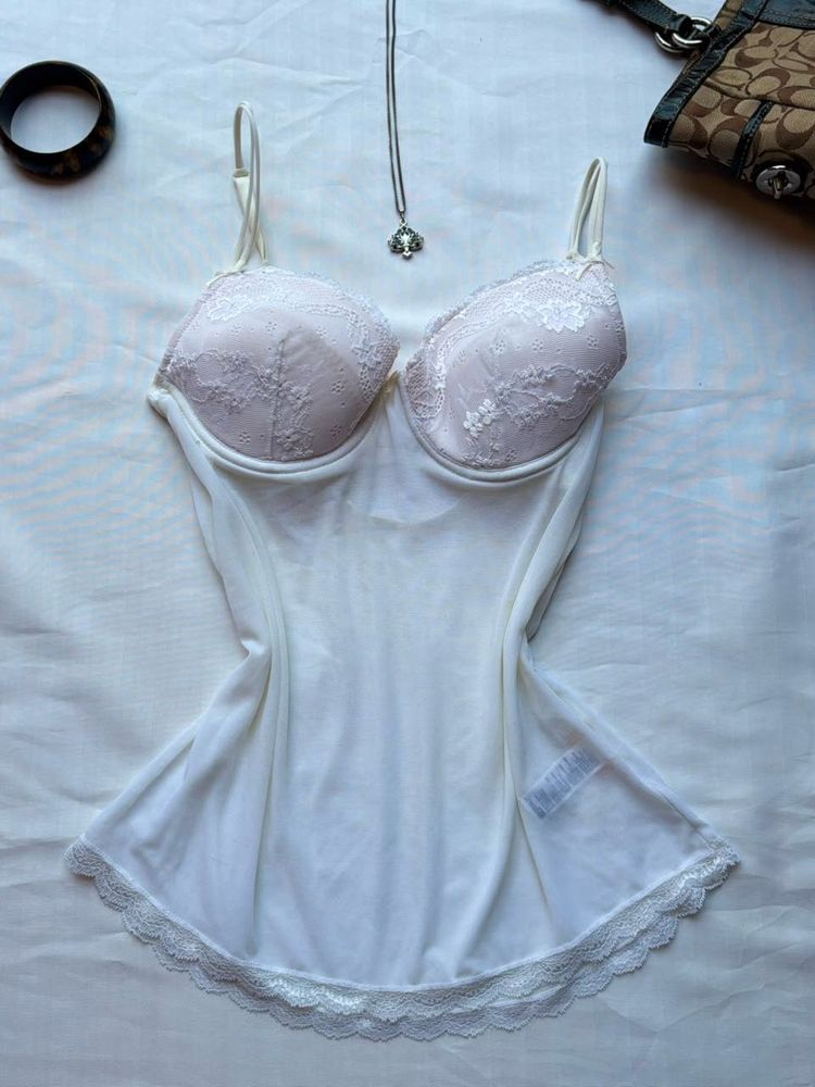 Lace Trim Camisole Slip
