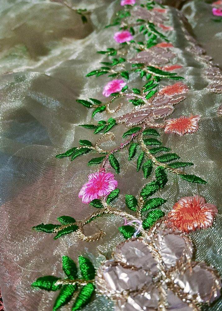 Golden Organza Dupatta ✨✨