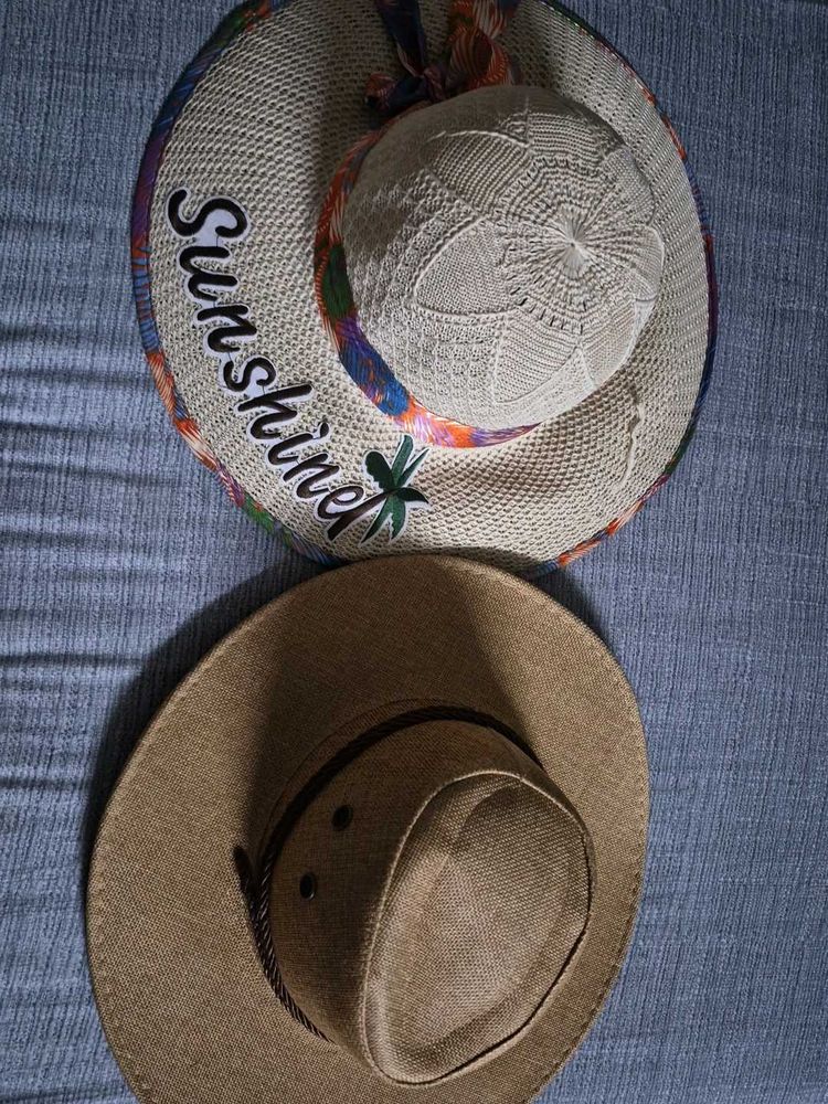 Stylish Sun Hat &amp; Fedora Combo