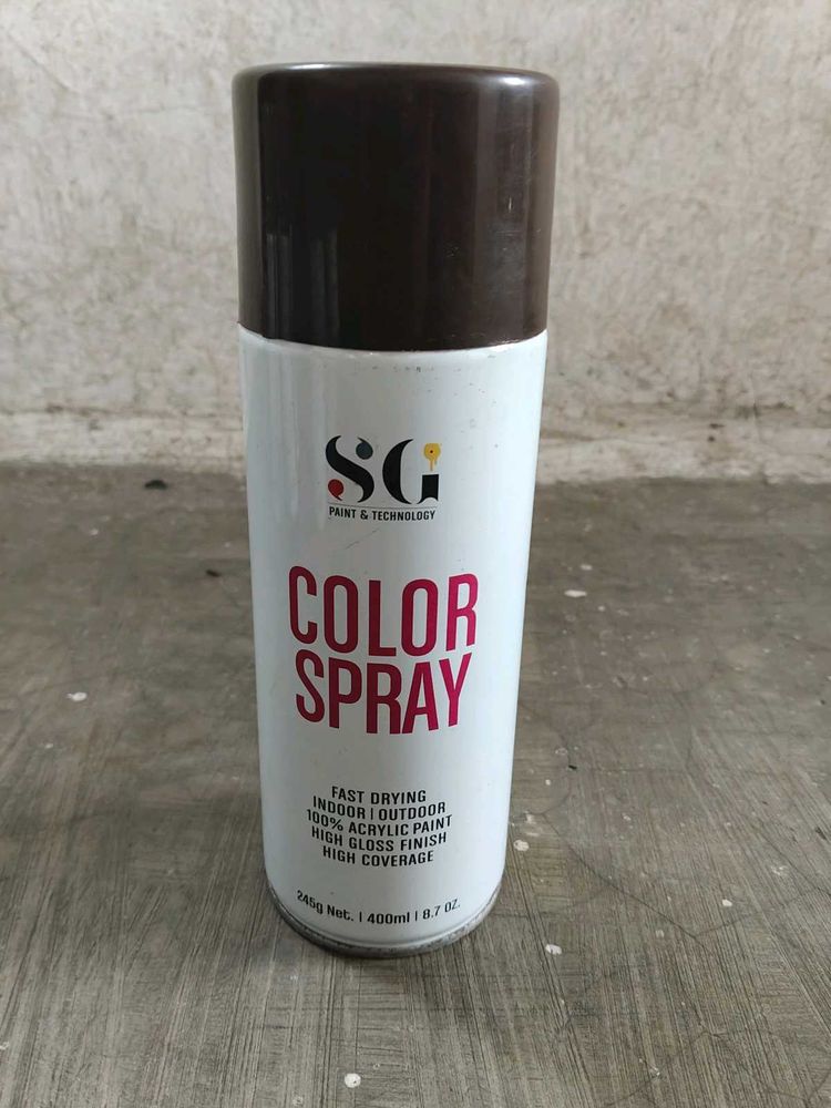Color Spray Paint 400ml – Brown | Fast Drying,
