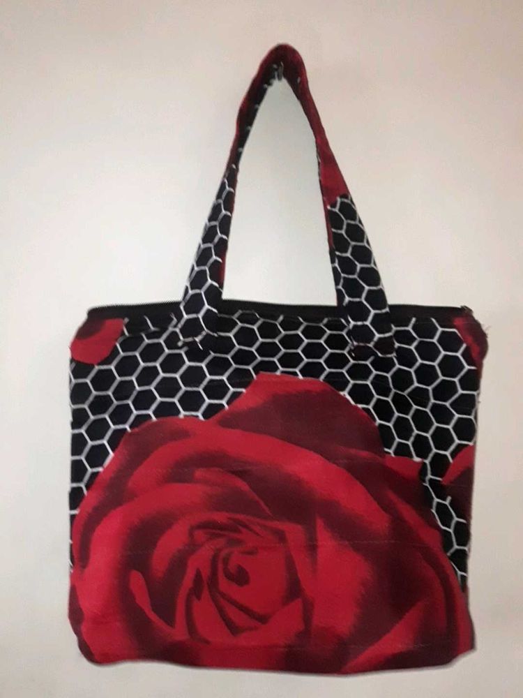 Rose Print Tote Bag New Without Tag.