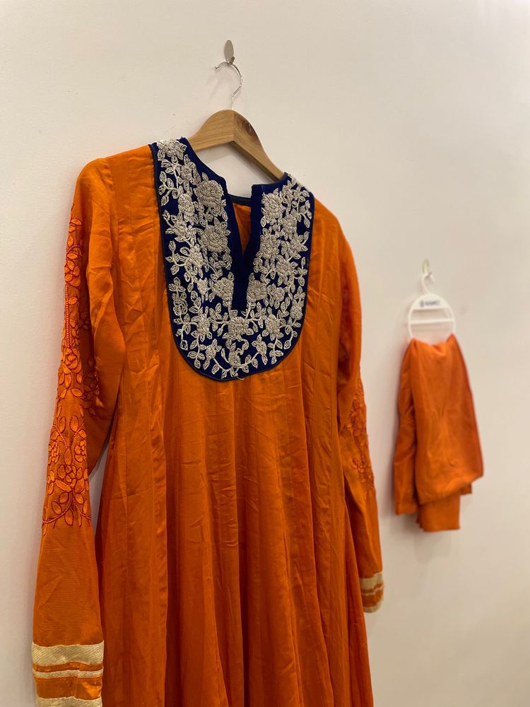 Salwar In Orange / Kurti / Anarkali