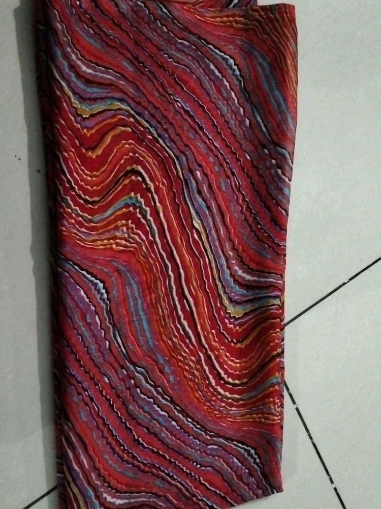 Red printed Dupatta