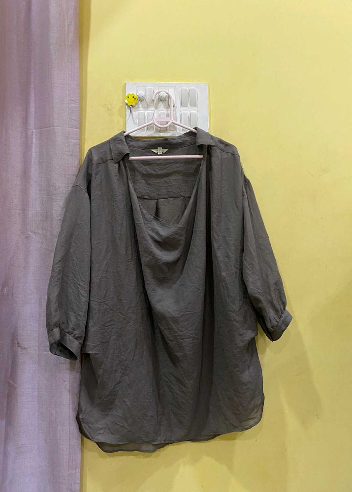 Gray Tunic Top Bust Till 48