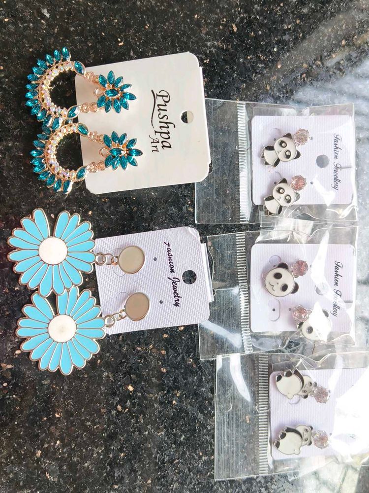COMBO OF EARRINGS AND BRACELET