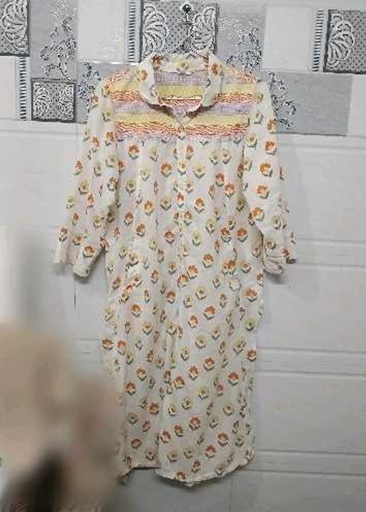 Boho Floral Print Kurta