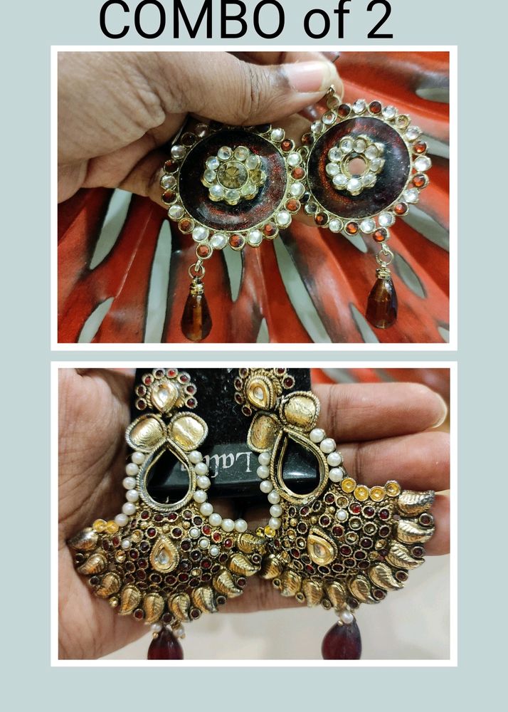 COMBO Of 2 Pair Earrings