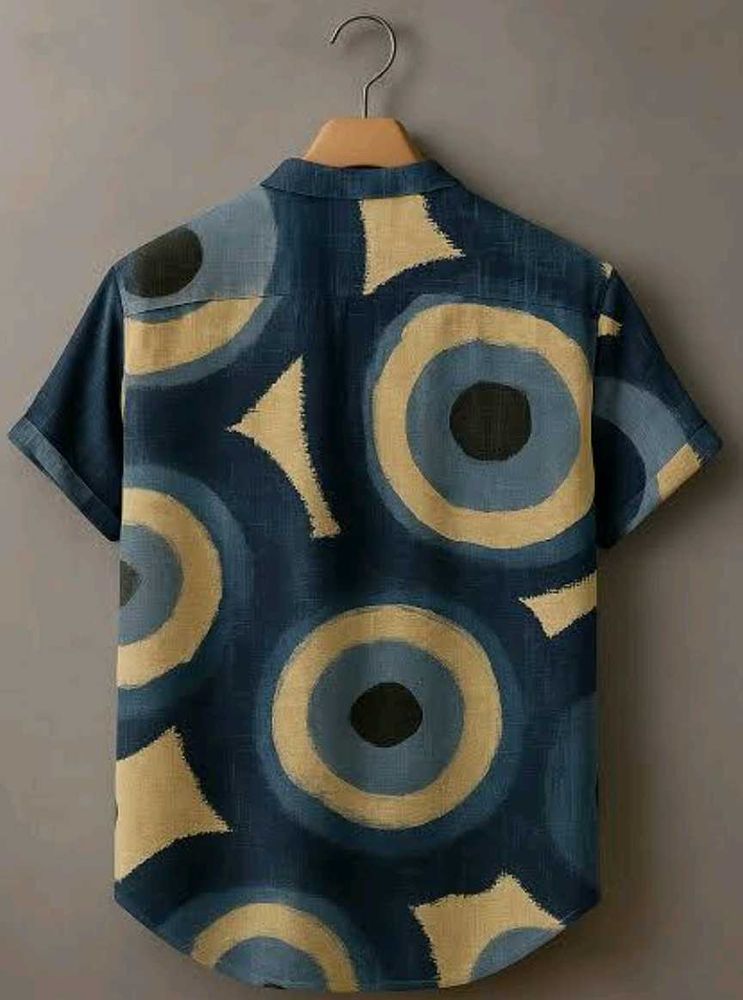 Cotton Abstract Print Shirt