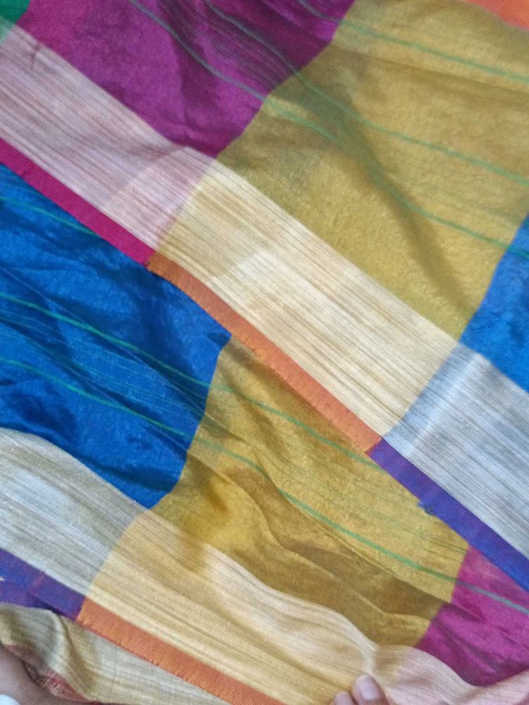 Vibrant Patchwork Saree