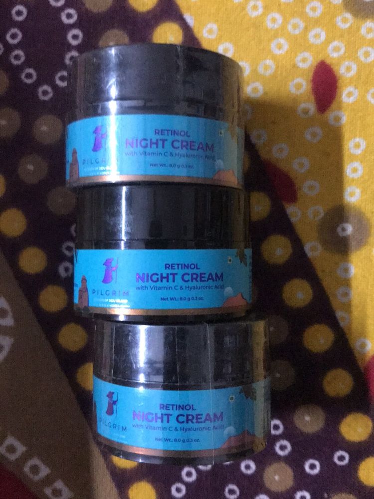 Pilgrim Retinol Night Cream Pack Of 3