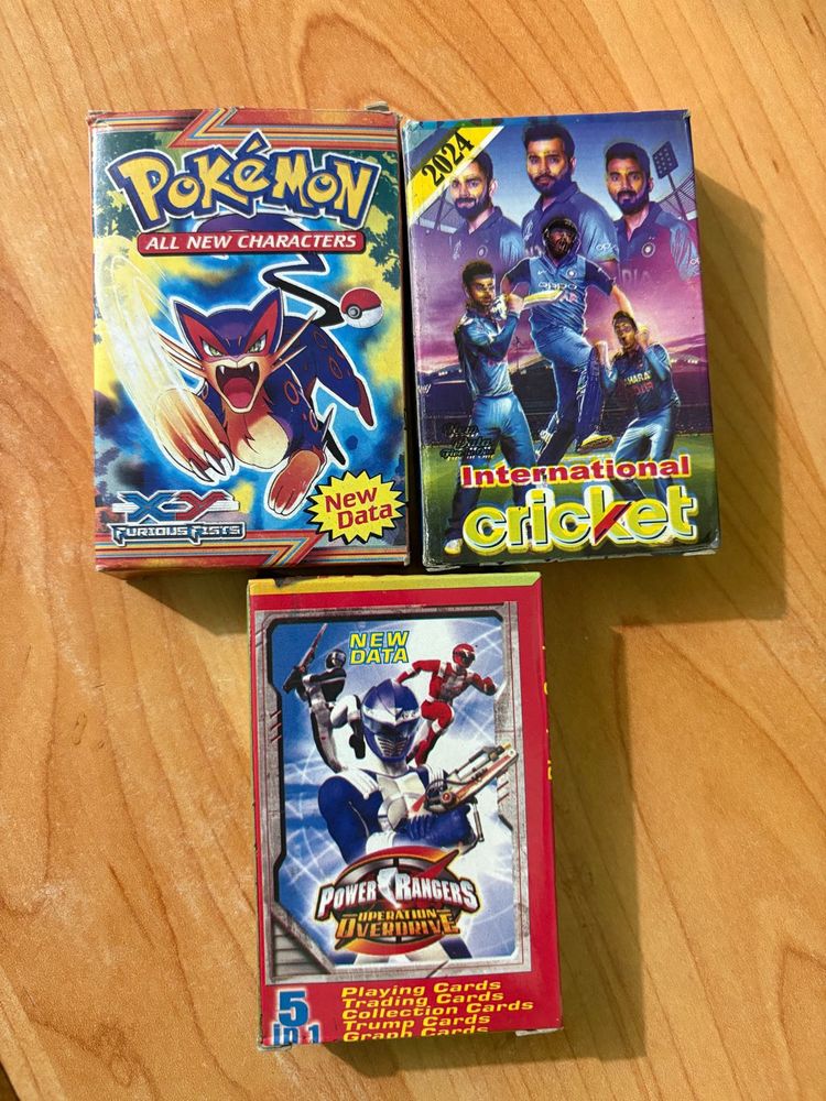 90s Collectible Trump Cards 3 Decks