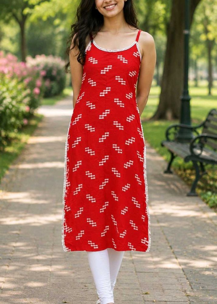 Red Straight Kurta | Everyday &amp; Office Wear