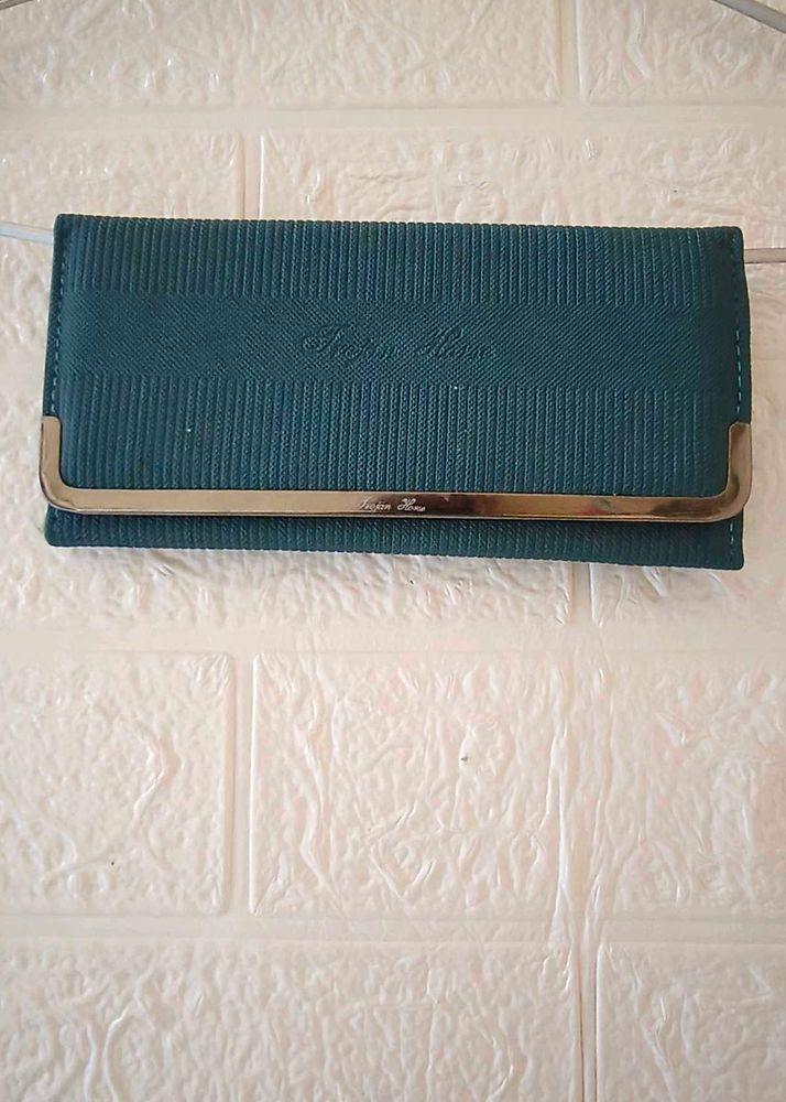 Teal Textured Wallet