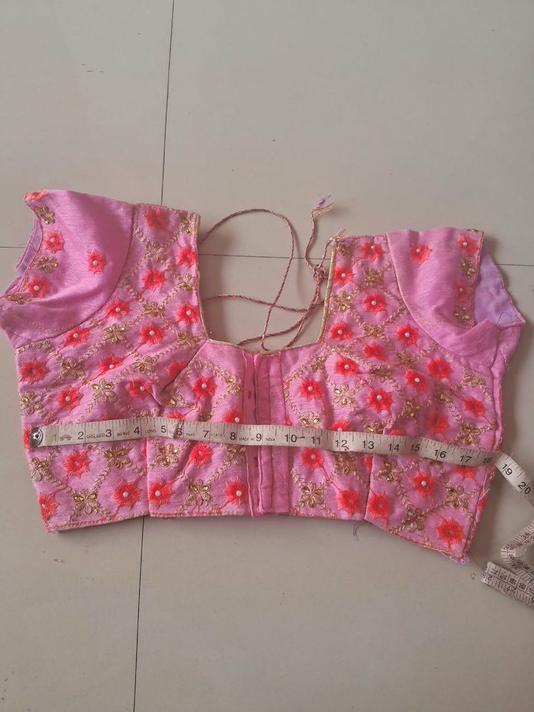 Pink Embroidered Blouse