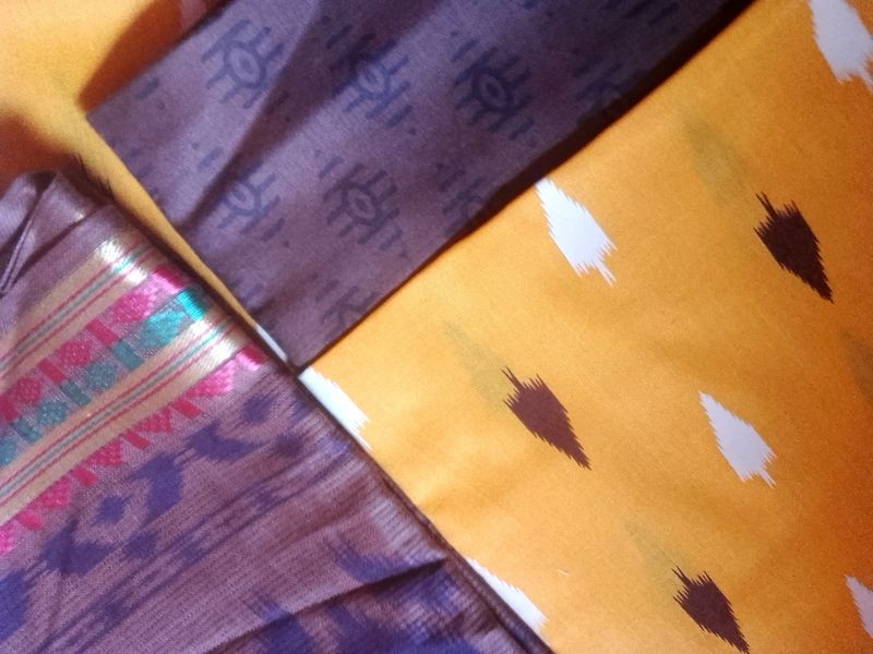 Colorful Ikat Fabric Pieces