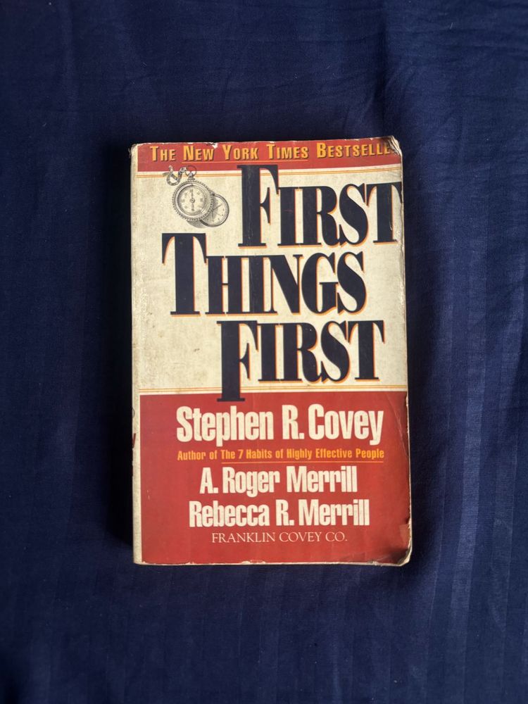 Things First Book by Stephen R. Co