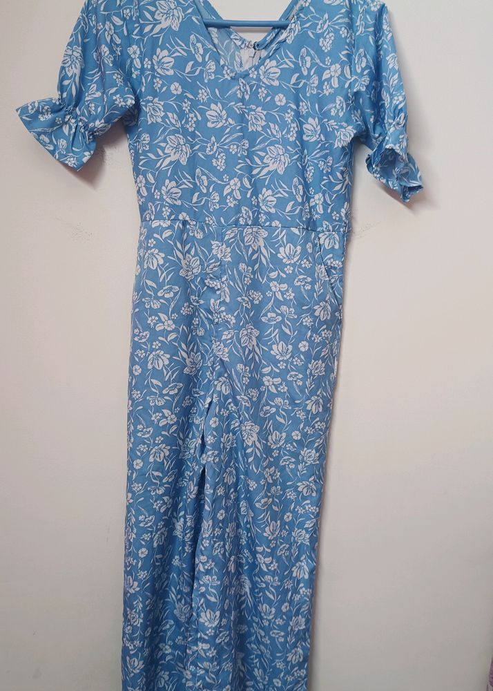 Blue floral Jumpsuit
