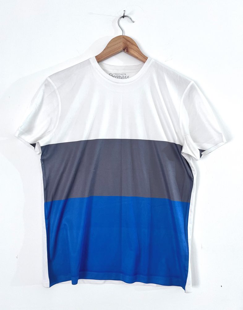 White &amp; Blue T-Shirts ( Men's )