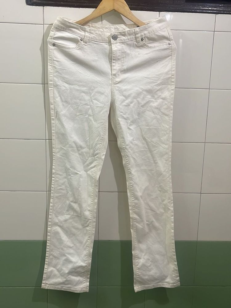 Classic White Denim Jeans
