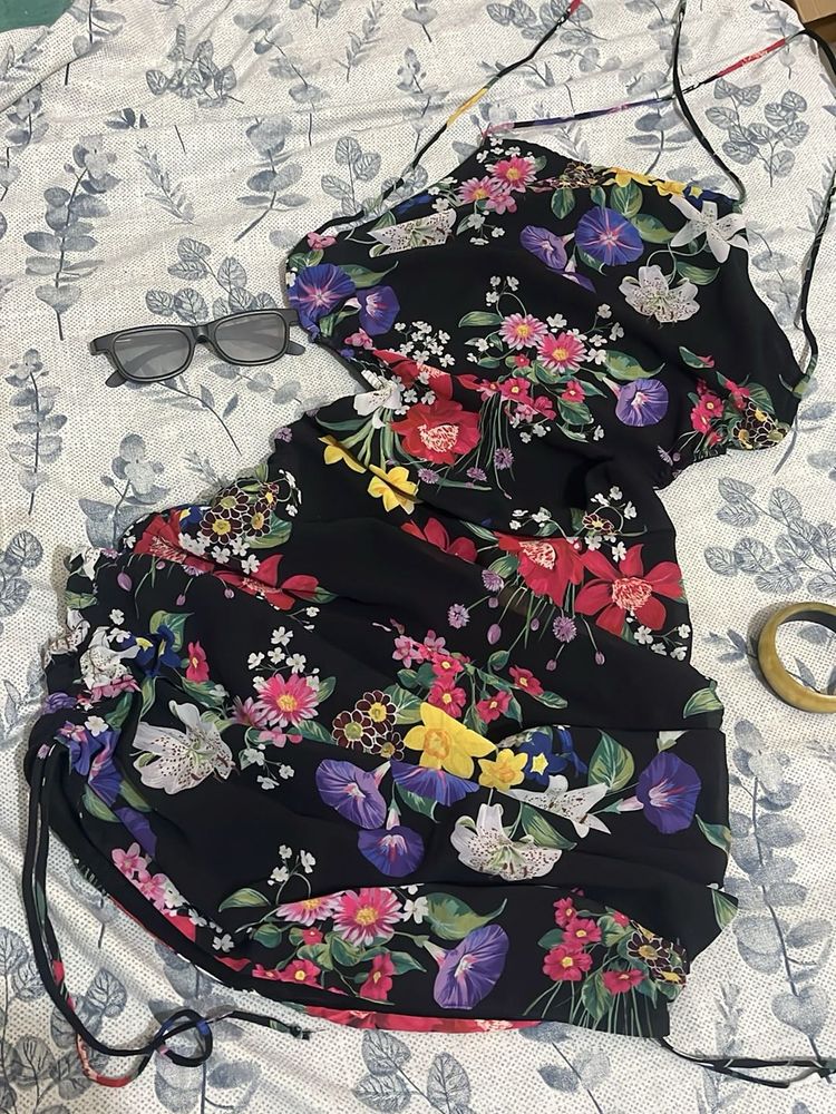 Chic Floral Print Dress