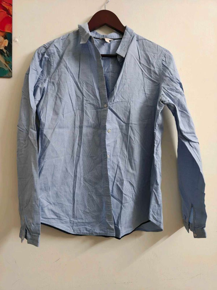 Blue Button-Down Shirt