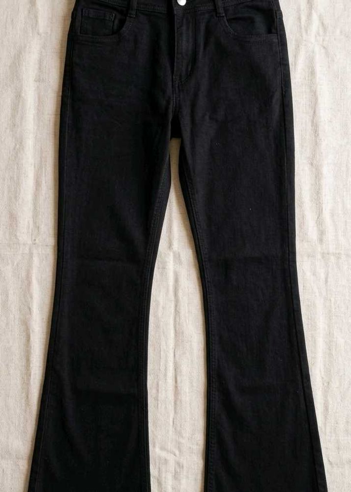 Classic Black Flare Jeans