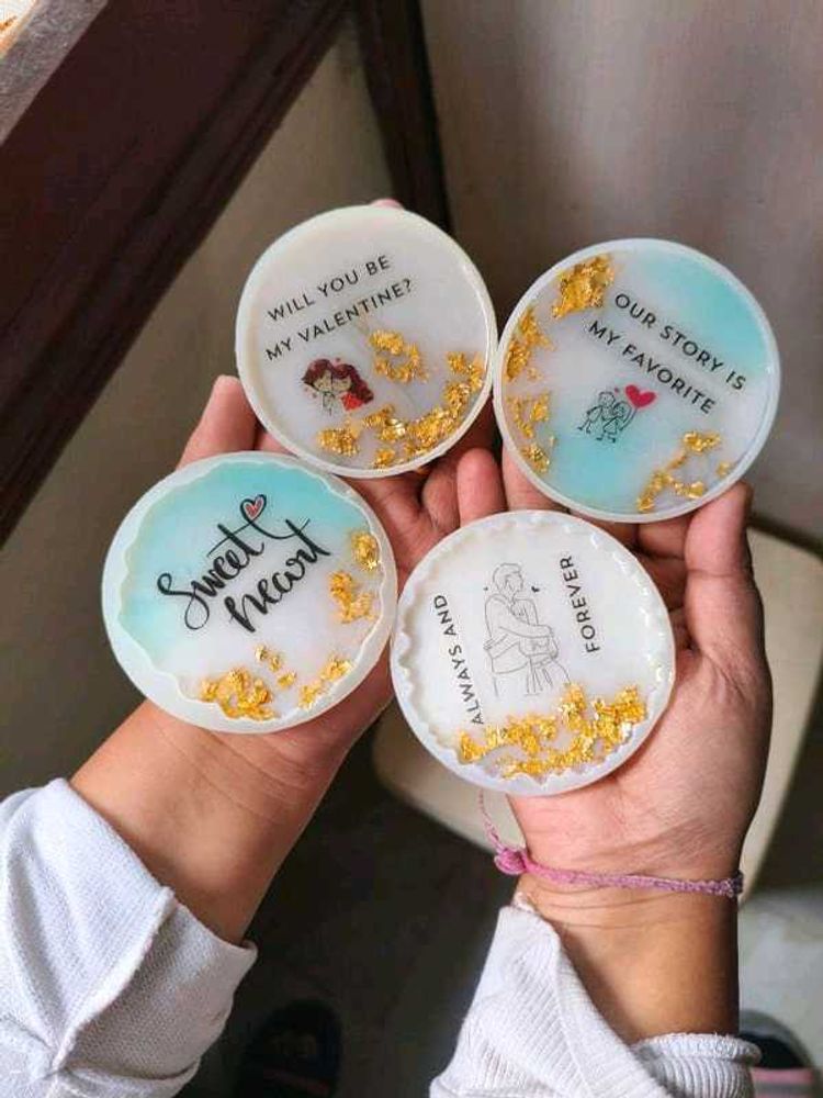 Resin Coaster pack of 1 - Valentine's Day Theme