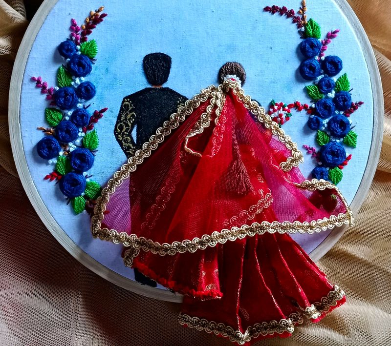 Wedding Hoop Embroidery