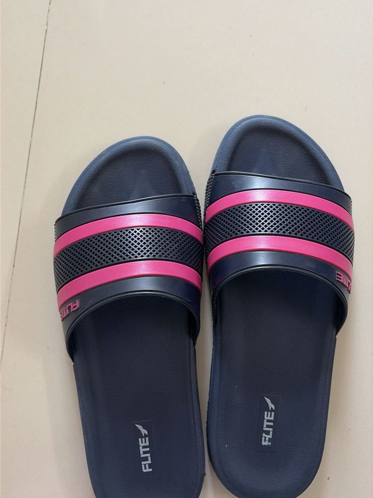 Flite Navy &amp; Pink Slides