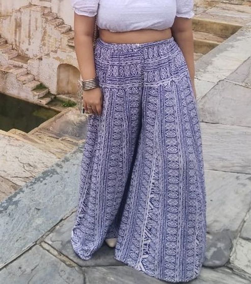 Boho Print Palazzo Pants